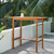 46" Brown Solid Wood Outdoor Bar Table