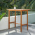 46" Brown Solid Wood Outdoor Bar Table