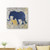 30" Exotic Blue and Gold Elephant Canvas Wall Art - 808230014664