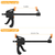 2Pcs Wood Working Bar F Clamp Grip 