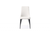 Set of Two White And Black Upholstered Faux Leather Dining s