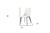 Set of Two White And Black Upholstered Faux Leather Dining s