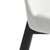 Set of Two White And Black Upholstered Faux Leather Dining s
