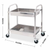 Tier Stainless Steel Kitchen Trolley Bowl Collect Service Food Cart  Medium