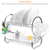 2-Tier Dish Rack Chrome-plated Steel Kitchen Drying 