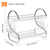 2-Tier Dish Rack Chrome-plated Steel Kitchen Drying 
