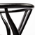 Beige And Black Upholstered Linen Wishbone Back Dining Side Chair