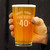 Lordy 40 Pint Glass for Beer - 40th Birthday Gifts and Decor