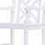 White Patio Armchair With Diagonal Design