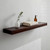 32" Brown Wood Wall Mounted Bathroom Shelves