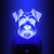 Schnauzer Dog Nightlight | Pet Lover LED Plug In Night Light