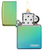 Zippo Classic High Polish Teal Zippo Logo Base Model Lighter 