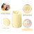 3Pcs Flameless Candles Votive Candles 