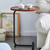 C-shaped Brown Side Table