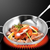Stainless Steel Double Handle Wok Frying Fry Pan Skillet with Lid