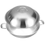 Stainless Steel Double Handle Wok Frying Fry Pan Skillet with Lid