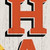 72" White Orange And Black Halloween Pumpkin Solid Wood Porch Sign