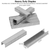 1000Pc D-Shape Nails 12mm D Type Staples