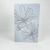 Gray Inked Flowers Style 1 Handmade Saddle Bound A5 ish sized Notebook
