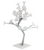Simple Designs Small White Morning Glory LED Lighted Decorative Tree
