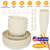 48Pcs Wheat Dinnerware Set 