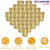 24Pcs Gold Votive Tealights Candle 