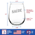 Cheers Portuguese Saude Stemless Wine Glass - Brazil Gifts