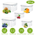 5Pcs Fruit Vegetable Containers 
