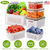 5Pcs Fruit Vegetable Containers 