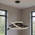 Black Metal LED Dimmable Smart Enabled Chandelier