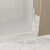 Set Of Two Aluminum and Tempered Glass Shower Doors
