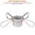 2Pcs Aluminum Alloy Flag Pole Rings