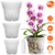 9Pcs Orchid Pots Clear Reusable Plastic Flower