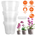 9Pcs Orchid Pots Clear Reusable Plastic Flower