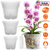 9Pcs Orchid Pots Clear Reusable Plastic Flower