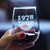 Vintage 1978 Stemless Wine Glass - 46th Birthday Gifts