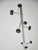 68" Brushed Steel Brushed Steel Coat Rack