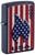 Zippo USA Flag Stars and Stripes Design Navy Matte Lighter 