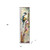 36" Gray Pink Black Cream And Brown Solid Wood Watercolor Floral Chickadee Porch Sign
