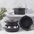Korkmaz Galaksi 7 Piece Non Stick Aluminum Cookware Set Silver
