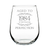 Aged to Perfection 84 Stemless Wine Glass 40th Birthday Gift