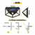 Solar Powered 100-LED Motion Activated Outdoor Light