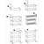 Tier Food Trolley Food Waste Cart With Two Bins Storage Kitchen 