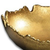 9" Gold Abstract Torn Texture Serving Bowl