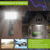 Solar Wall Lights 120 LEDs Flood Lights 