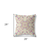 28" X 28" Off White And Purple Broadcloth Floral Throw Pillow
