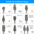 10Pcs Double Cut Carbide Rotary Die Grinder Bit Set