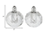 Handcrafted Optical Crystal And Silver Rounded Salt And Pepper Shakers