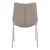 Set of Two Gray And Silver Upholstered Faux Leather Dining Side Chairs