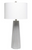  Lalia Home Concrete Pillar Table Lamp with White Fabric Shade